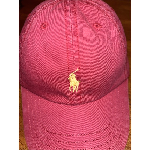 POLO RALPH LAUREN hat one size Redish /pink cap - Baby / toddler size - Picture 3 of 7